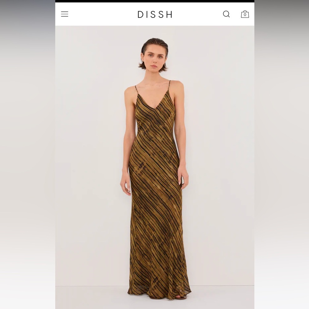 Dissh Fleur Dark Chocolate Slip Dress
